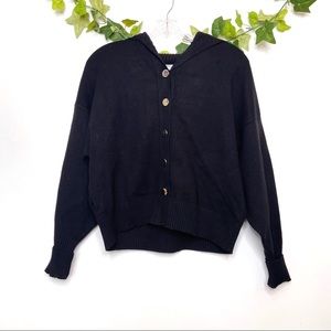 Zara Knit Turtleneck Cardigan with Buttons